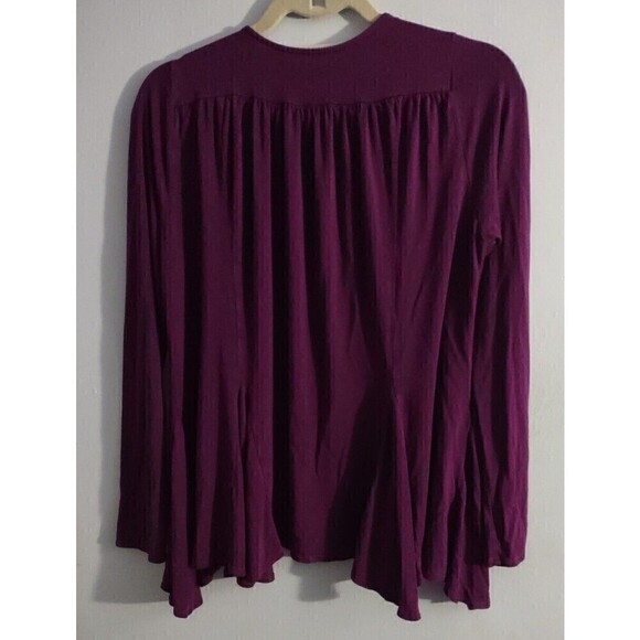 Soft Surroundings Purple Lightweight Rayon Open Cardigan Medium - Picture 3 of 3